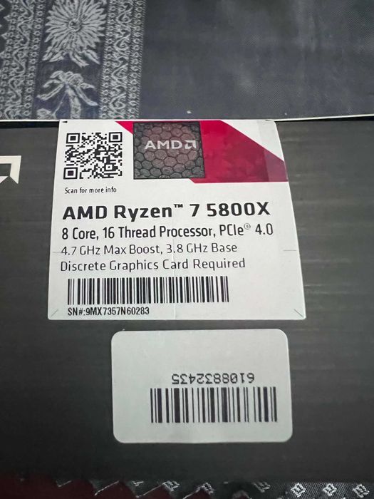 AMD Ryzen 7 5800X NOWY + X470 AORUS + 16GB G.Skill + Thermaltake 600W