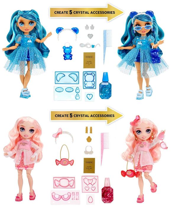 Ляльки Рейнбоу Хай Креативні кристали Rainbow High Creative Crystals