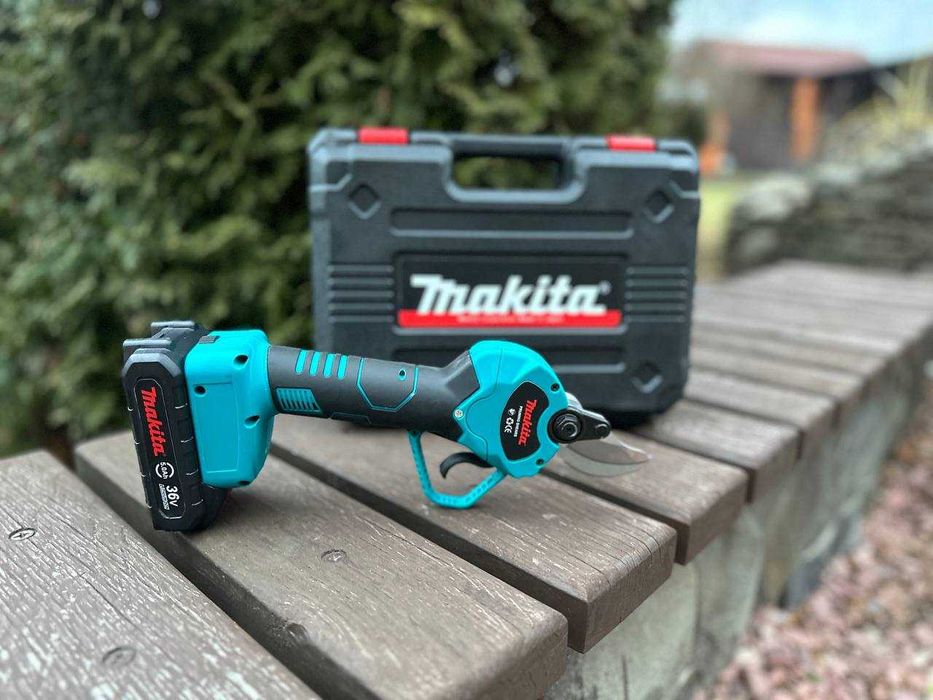 Садовий секатор акумуляторний Makita . Електро секатор Макіта. Сікатор