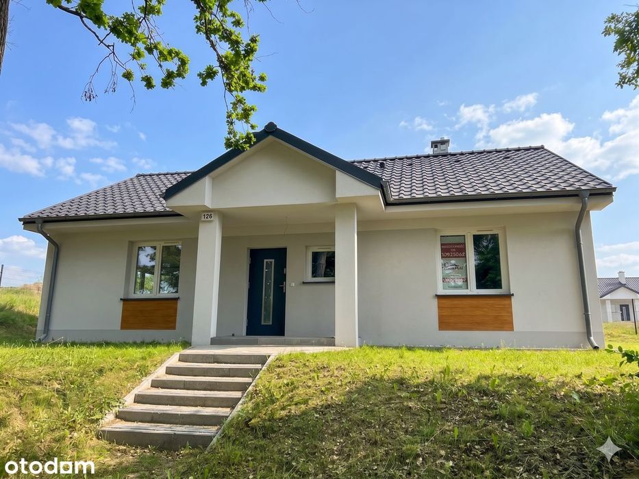 Nowy dom pod Łagowem | 80 m² | Stan deweloperski | Od ręki