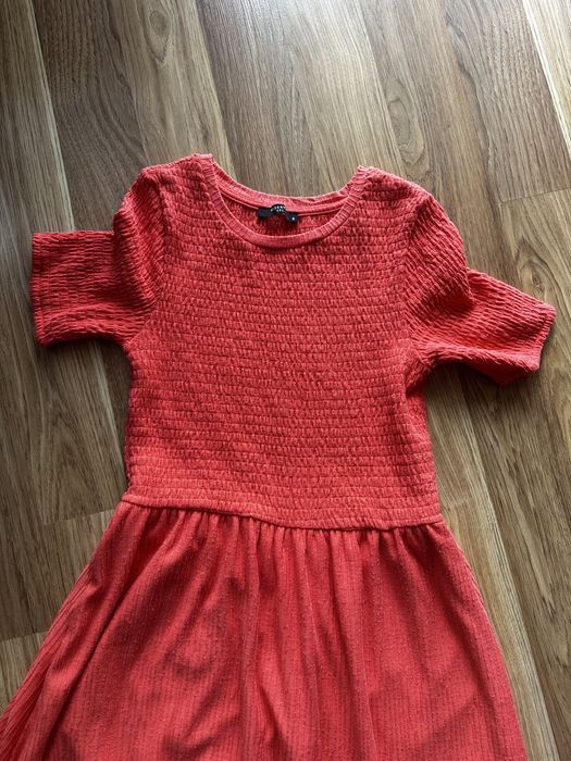 Sukienka maxi koralowa pomarańczowa reserved S 36