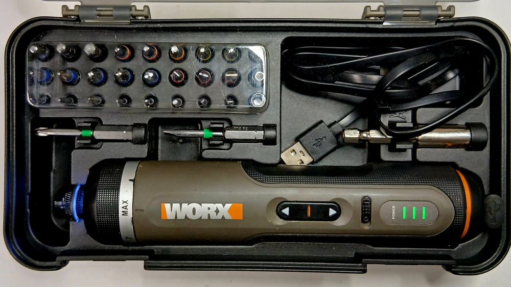 Електровикрутка Worx WX242 оригінал повний комплект (без однієї біти)