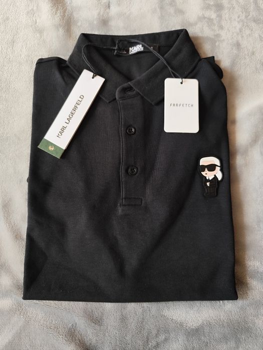 Koszulka Polo męska Karl Lagerfeld czarna nowa