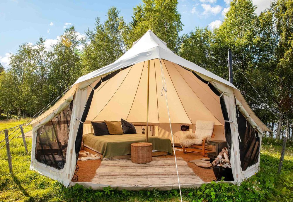 Tenda CanvasCamp Sibley Apex 620 – Kit Completo Glamping – Nova