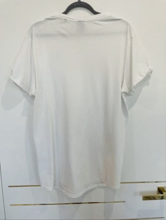 Koszulka polo t-shirt Willsoor firmowy biały groszki k. 41/42 L