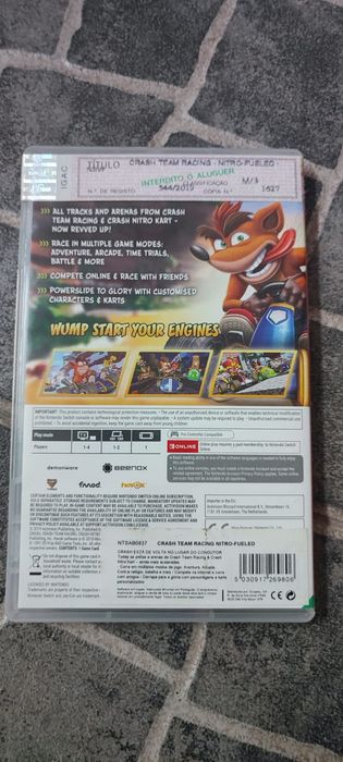 Crash Team Racing CTR Nitro Fueled Nintendo Switch