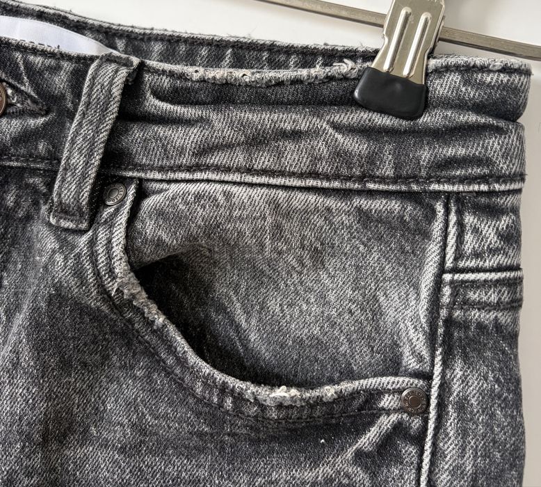 Reserved / jeansy grafitowe denim new mom fit / 34 XS
