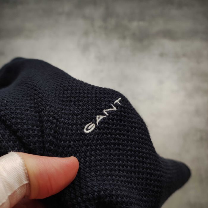 MĘSKA Elegancka PREMIUM Bluza Sweter Stójka Gant USA Pleciona Klasyk