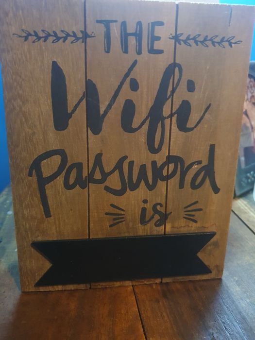 Quadro senha wi-fi
