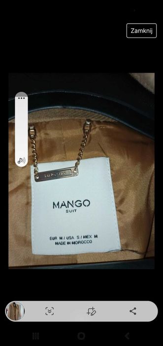 Płaszcz MANGO M 40 % bawelna