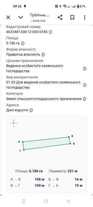 Продам ділянку с/г