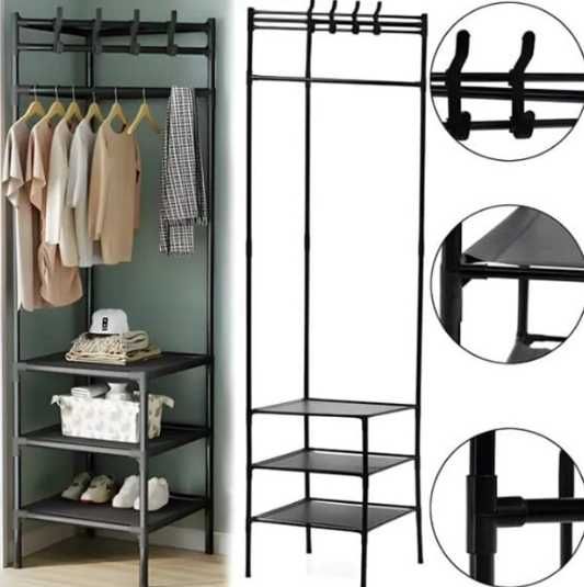 СУЧАСНА Кутова стійка Вішалка для одягу та взуття Угловая стойка