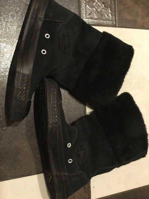 Skórzane buty zimowe kozaki Converse rozmiar 38