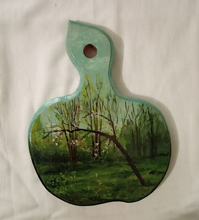 Деревянный сувенир для кухни расписной