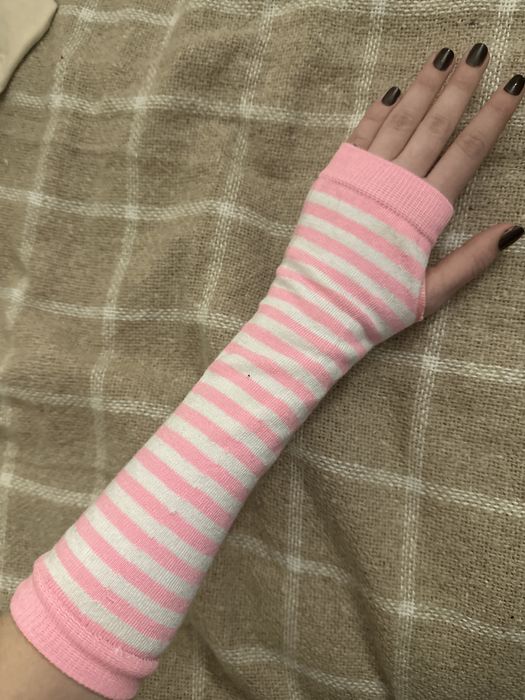 Рожеві мітенки на руки kawaii / cute core