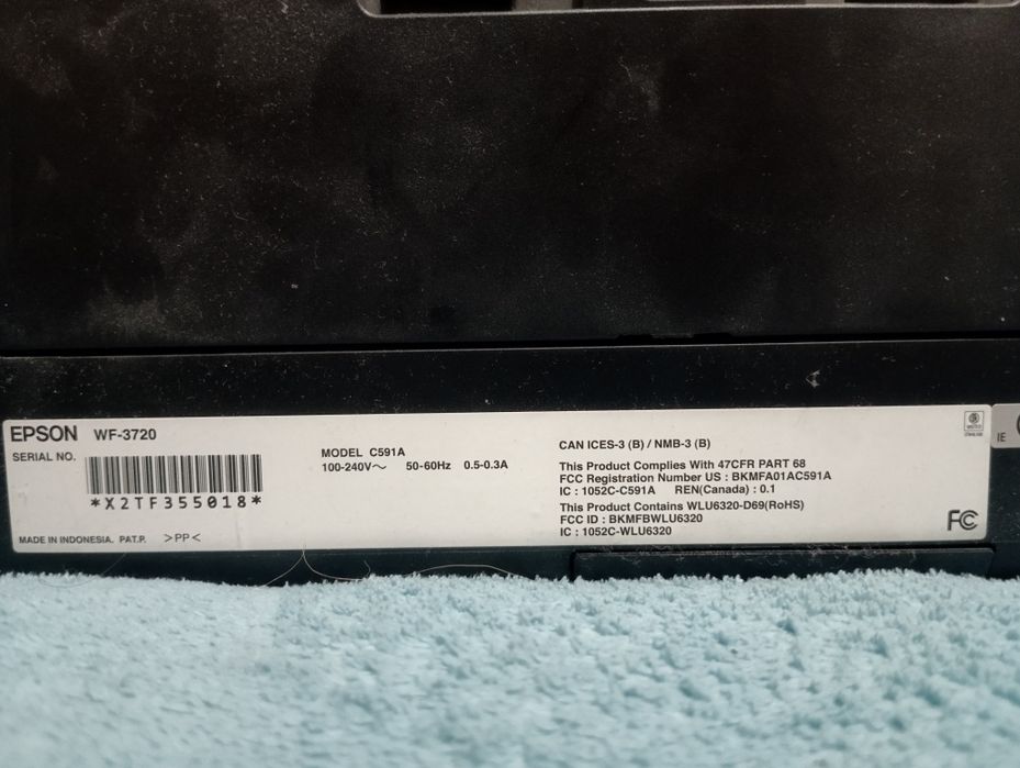 МФУ принтер сканер Epson WorkForce Pro WF 3720