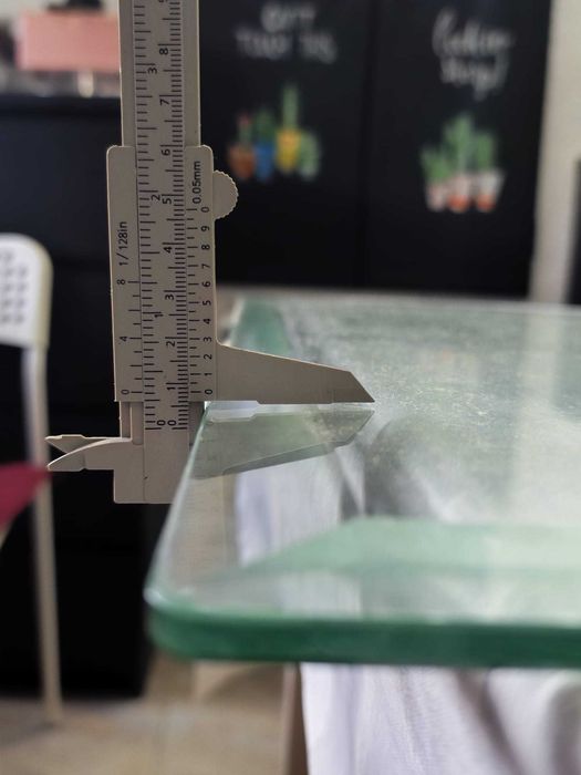 Vidro de mesa 120x60
