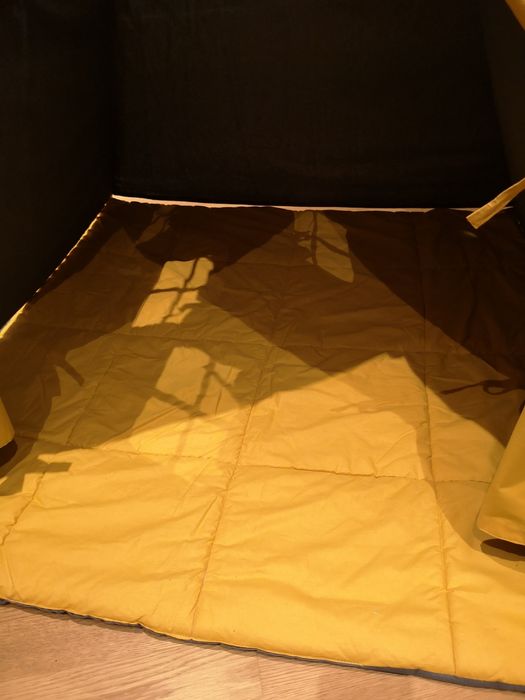 Namiot tipi  dla dzieci szary  żółty 110x110