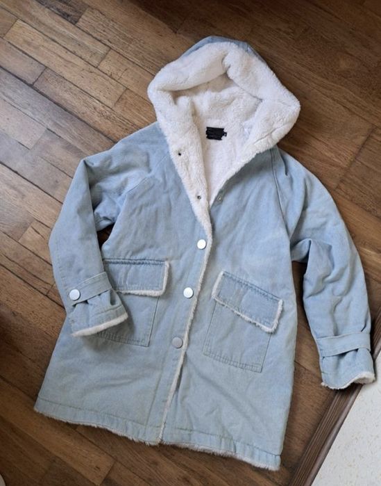 Джинсова шубка курточка XS S