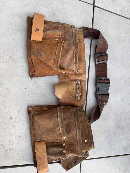 Pas narzędziowy skórzany monterski