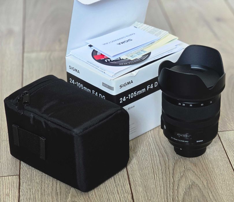 obiektyw Sigma Art 24-105 F4 DG nikon F HSM kupiony 17.01.2025 jak now