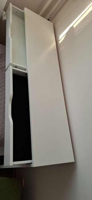 Toaletka biała z szufladami wym.  29x119.5x88