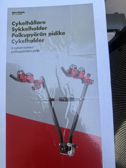 Bagażnik na haka do transportu 3 rowerowy