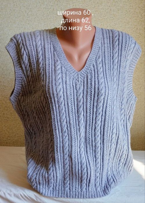 Свитер шерсть, мохер. р 60-62