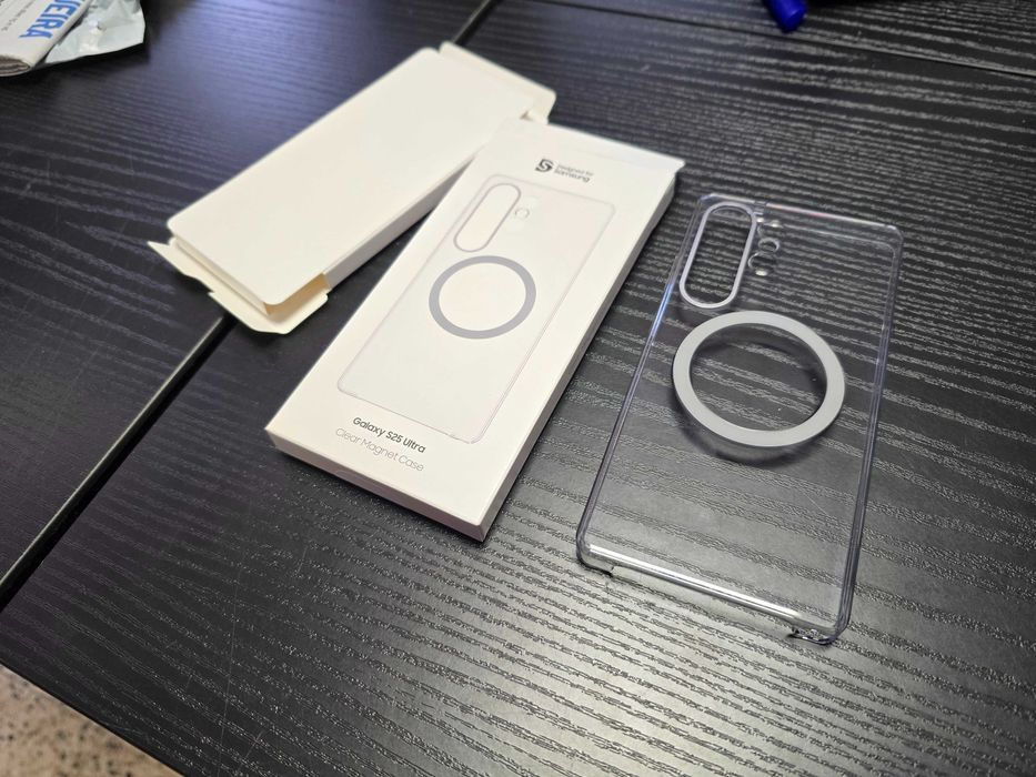 Capa magnética original Samsung Galaxy S25 Ultra transparente