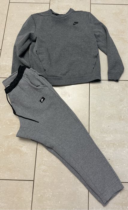 Nike swoosh sportowy dres komplet joggery + bluza, bawełna L uniseks