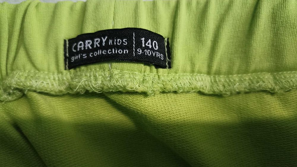 Zestaw 2szt spódniczek 140 Carry kids kieszonki żółta seledynowa