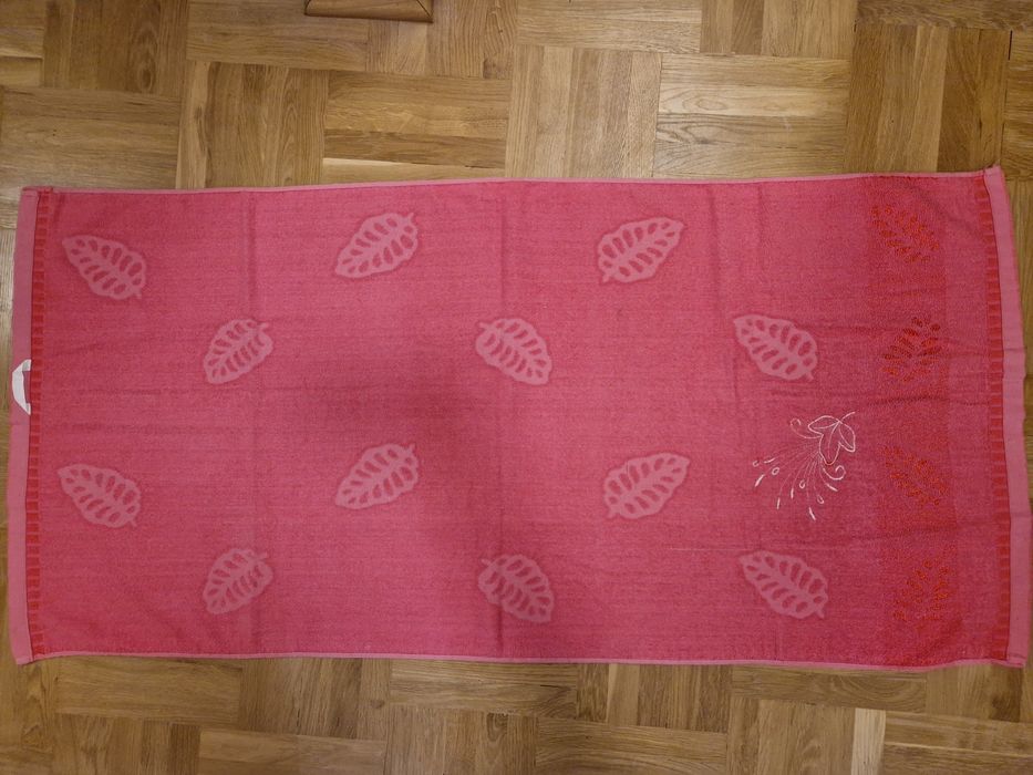 ręcznik PRL / lata '90 różowy