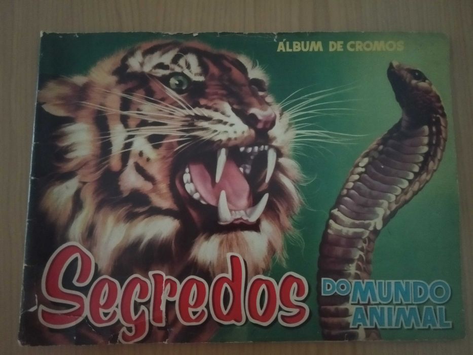 Caderneta de cromos completa Segredos do Mundo Animal