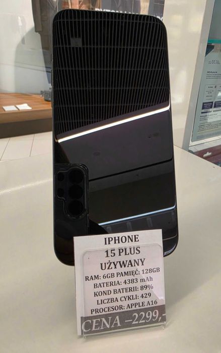 iPhone 15 PLUS 128GB Bat. 89% Topcase Vivo *Raty 0%