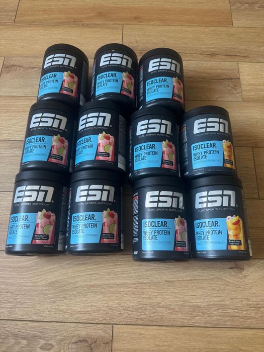 Sprzedam odżywki białkowe ESN Isoclear Whey Protein Isolate NOWE, ORYGINALNE(11sztuk)