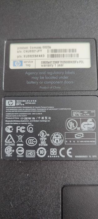 Laptop HP Compaq 6820s