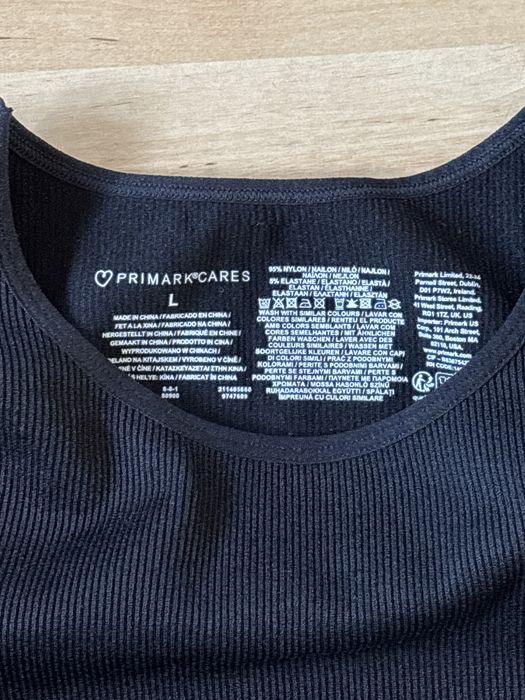 Primark Cares Nowe czarne body L