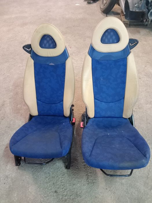 Jogo de bancos tecido e pele smart fortwo 450