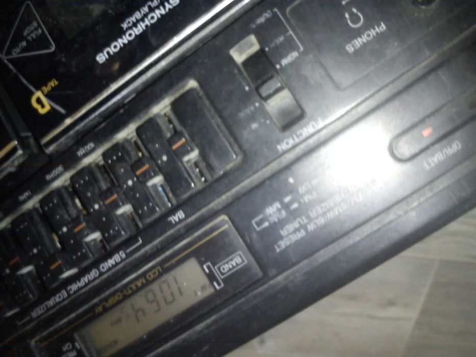 radiomagnetofon Sanyo duzy stan dobry OKAZJA kolumny odpinane