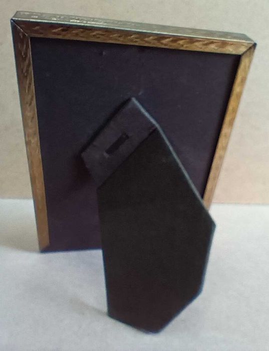 Porta-retratos antigo em metal