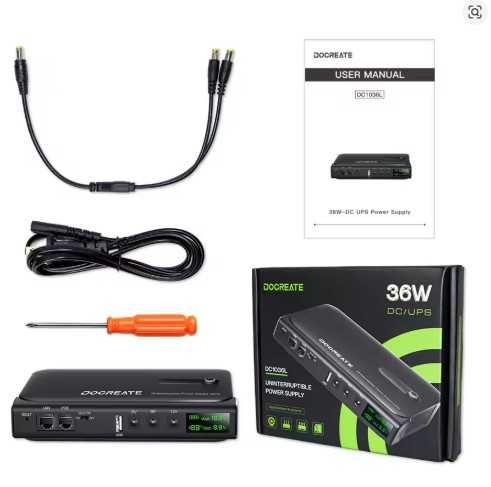 ДБЖ UPS 36Вт Doocreate DC1036L POE, USB, 5 9 12V  для роутера модема