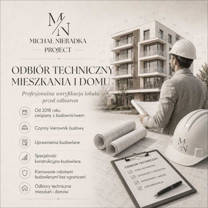 Odbiór techniczny mieszkania / domu — kierownik budowy