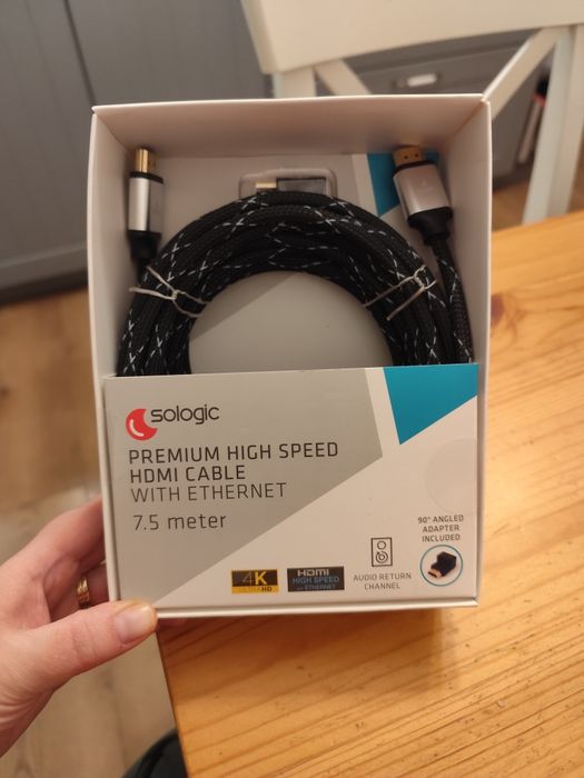 Kabel HDMI 7,5 m nowy