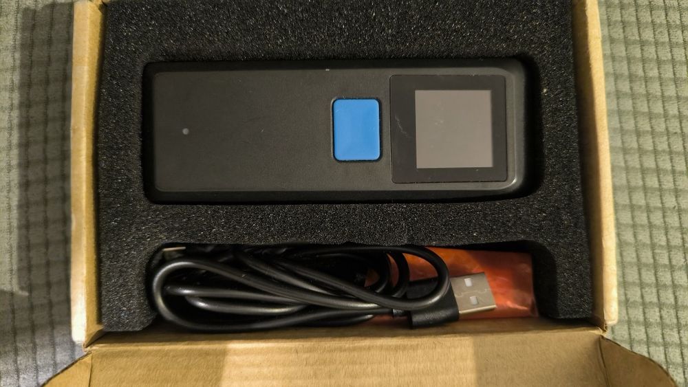 Scanner códigos de barras 2D como novo na caixa