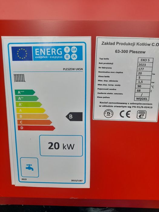 Kocioł Piec 20 kw na drewno węgiel