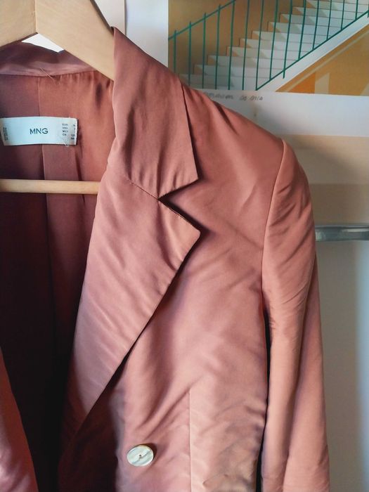 Blazer rosa Mángo XS