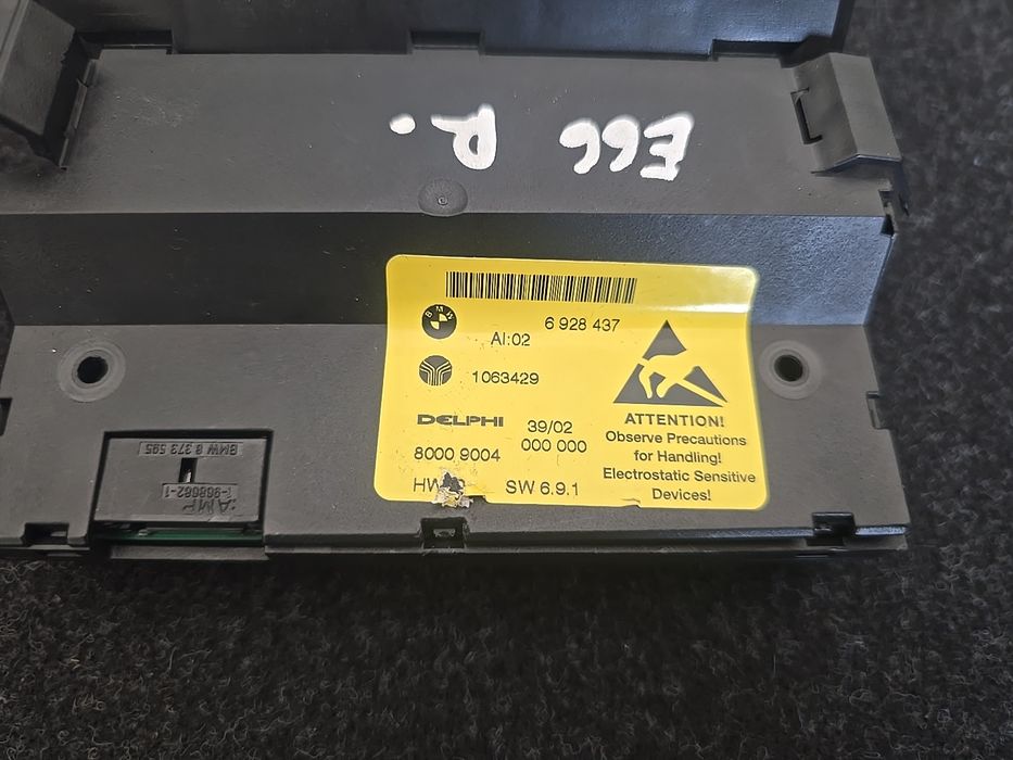 BMW Série 7 E65 E66 Centralina de Comando Banco traseiro Consola Central Controller 2001-2008 OEM EPC