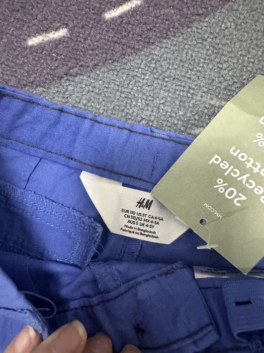 Рубашка та шорти (комплект) h&m 116-122