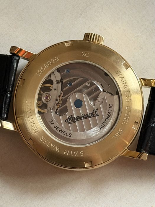 Zegarek męski Ingersoll Automatic 22jewels, skeleton, wymiary 45/53/10