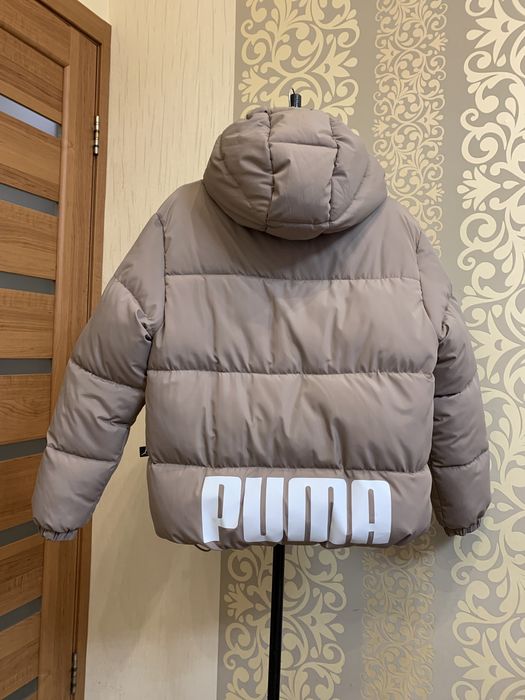 Пуховик  140 Puma Детский 104-152   Капучино Светлый Беж Пума,